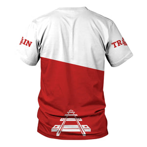 Railspirit Personalized Bangor And Aroostook Railroad T Shirt One Track Mind Unisex Train Shirt Gift Idea For Train Lover