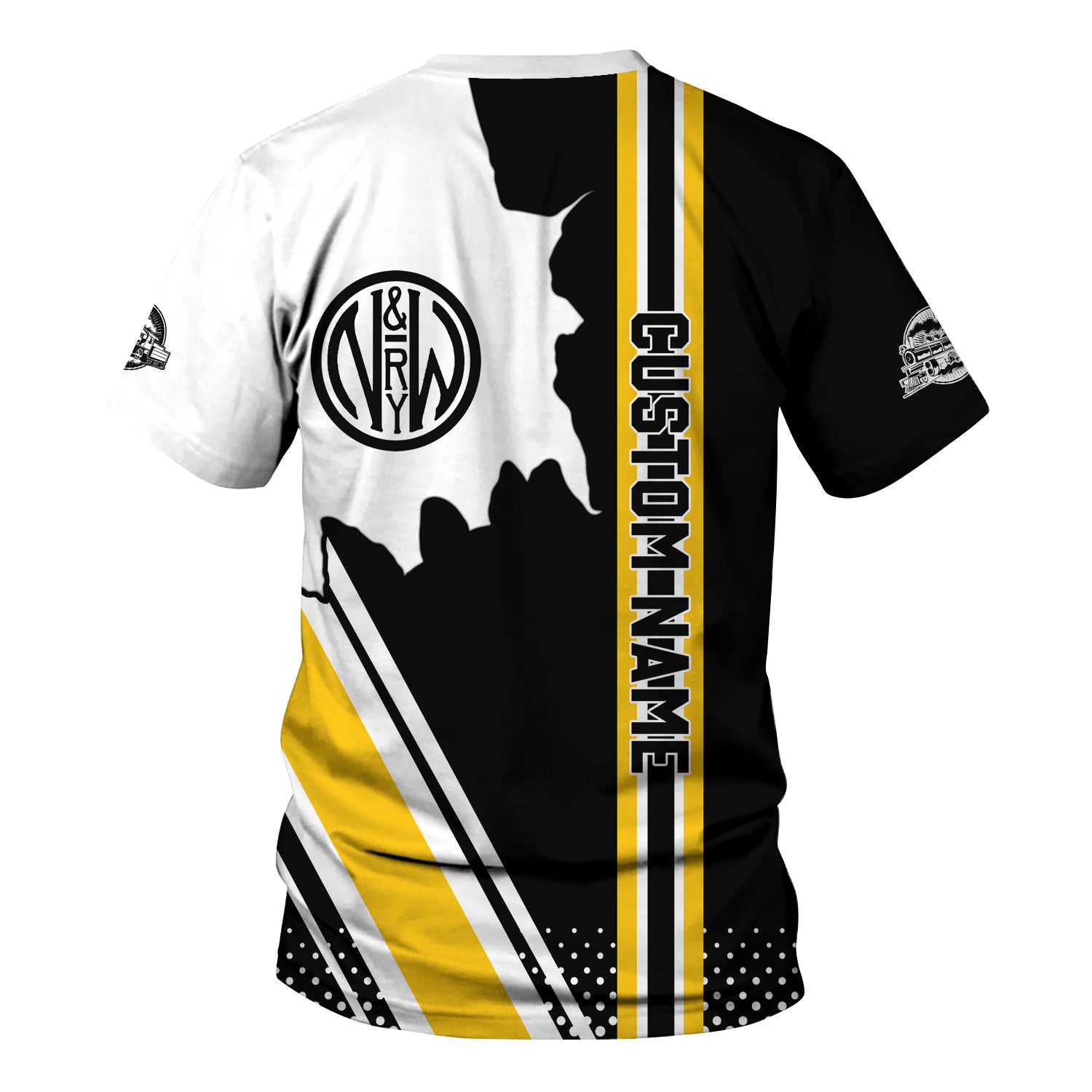 Railspirit Personalized Norfolk and Western Railway T-Shirt N&W All Over Printed Unisex Shirt