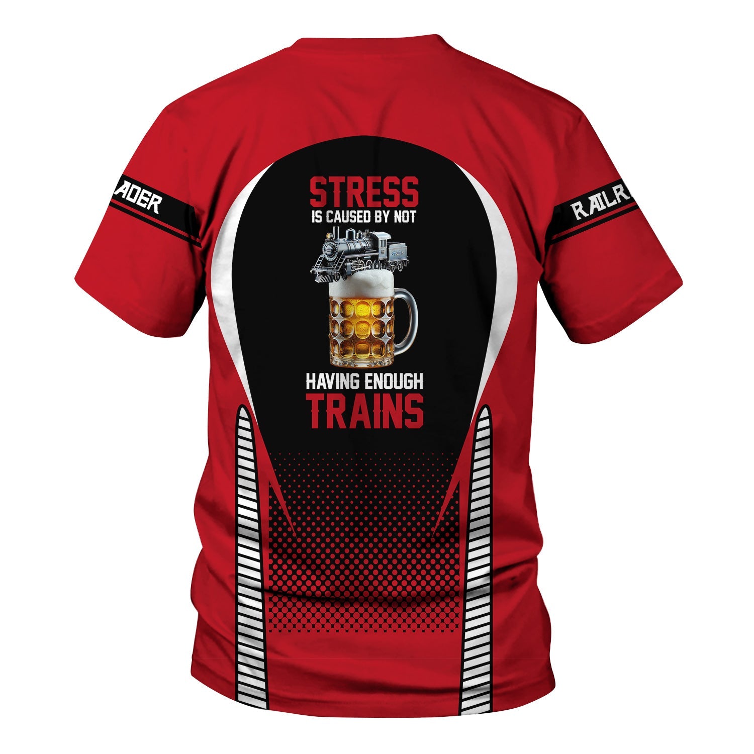 Railspirit Personalized Green Bay & Western Railroad T Shirt Stress Is Caused By Not Having Enough Trains Shirt All Over Print