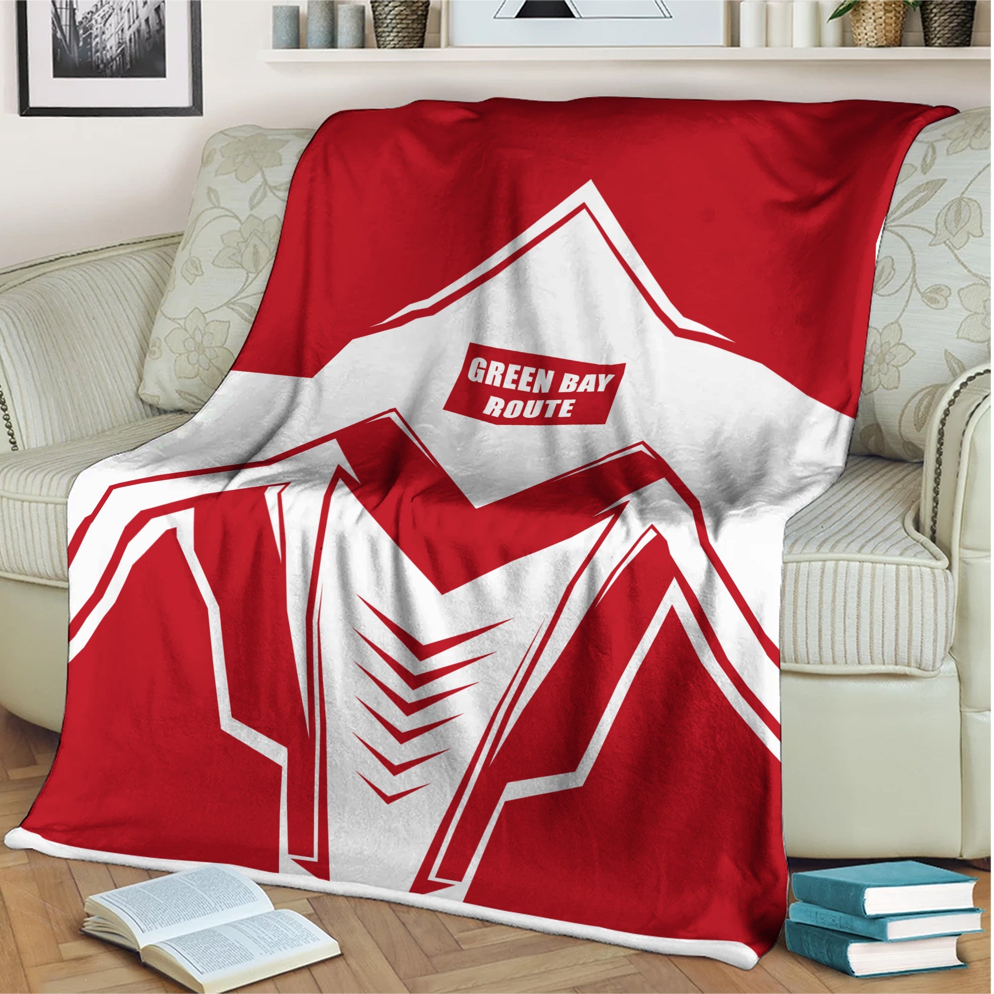 Railspirit Green Bay & Western Railroad Blanket Railway Trainspotter Style Blanket Gift Idea For Foamers