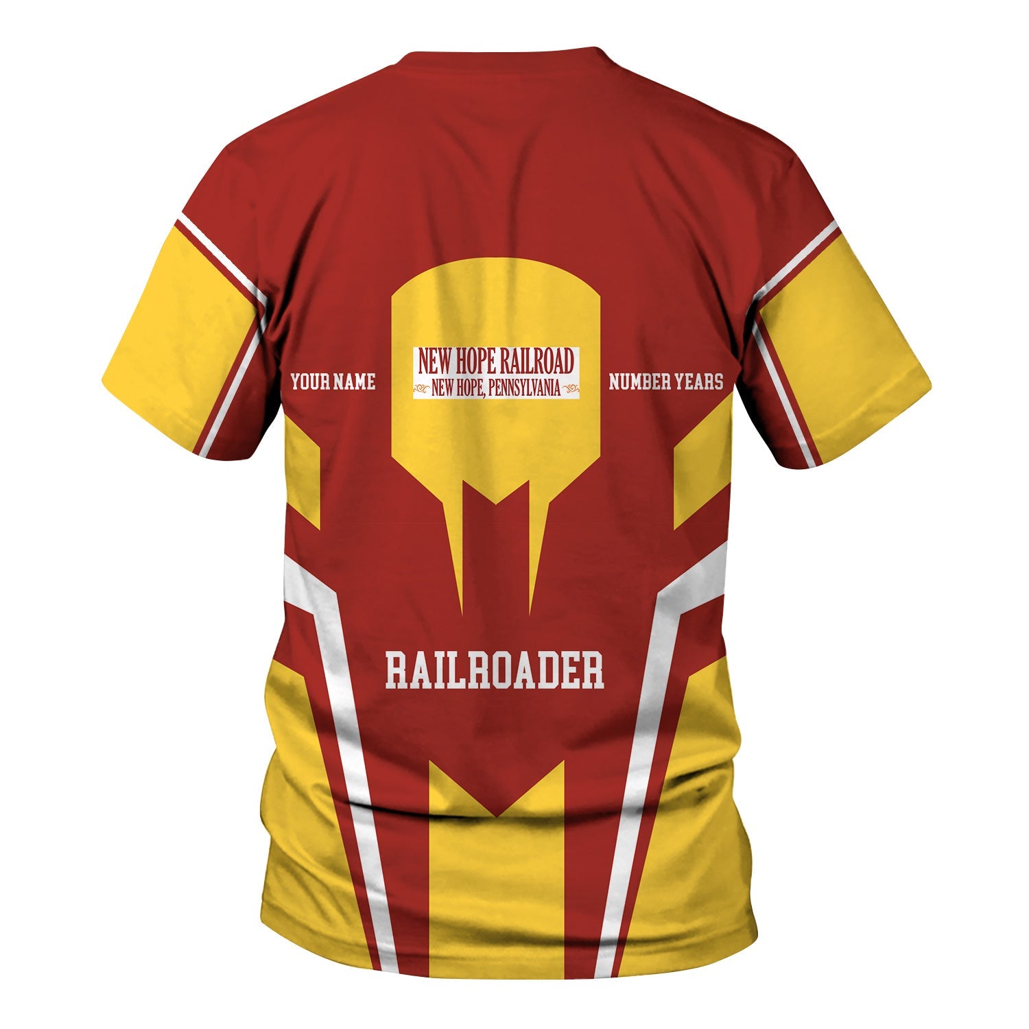 Railspirit Personalized New Hope Railroad T-Shirt Custom Year Railroader Shirt Gift Idea For Train Lover