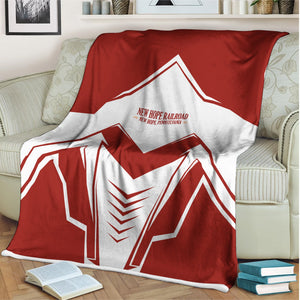 Railspirit New Hope Railroad Blanket Railway Trainspotter Style Blanket Gift Idea For Foamers