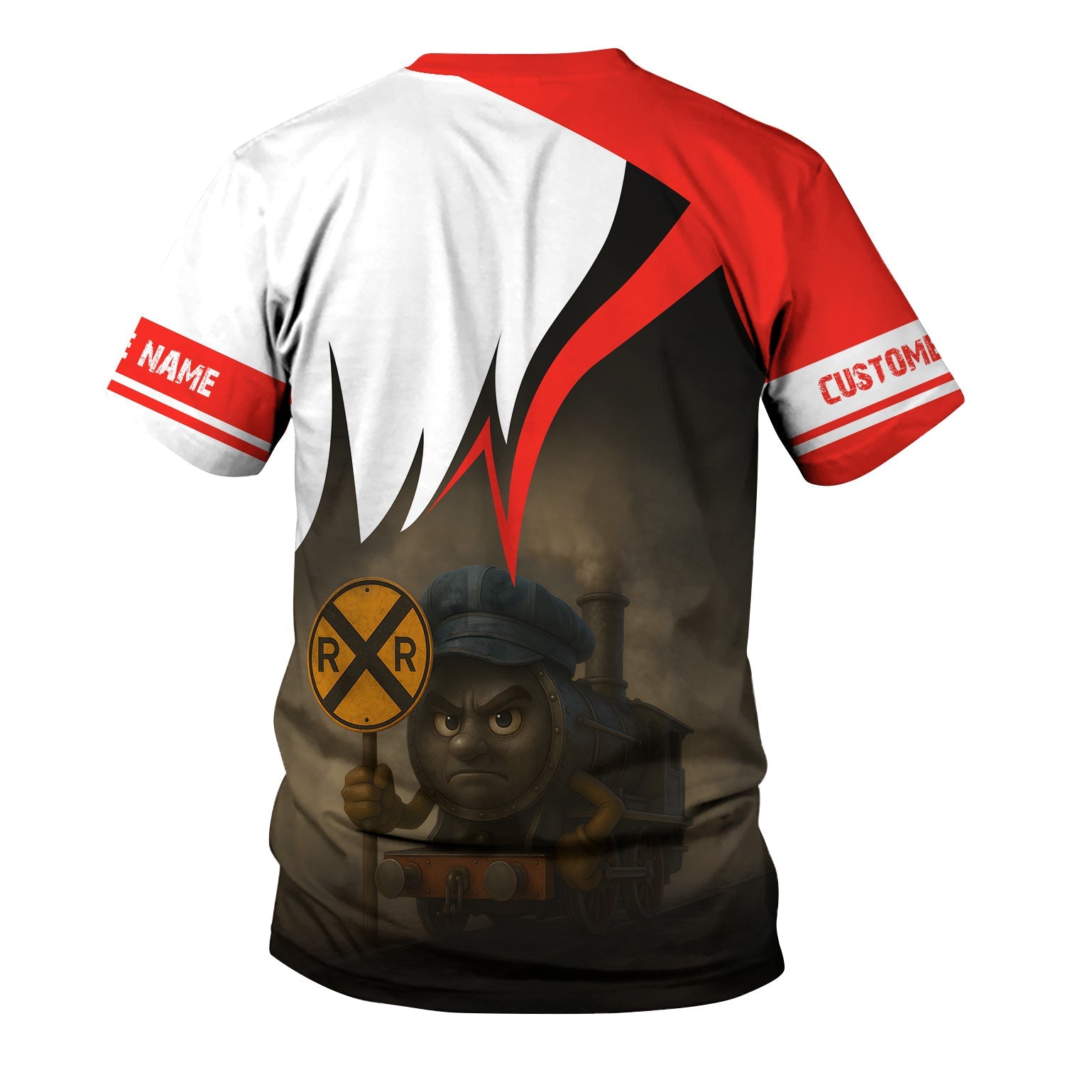 Railspirit Personalized Fleischmann And Western Railroad T-Shirt Angry Train Shirt Gift Idea For Train Lover