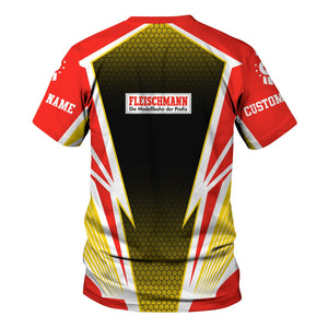 Railspirit Personalized Fleischmann And Western Railroad T-Shirt Lightning Graphic Style Shirt Gift Idea For Train Lover