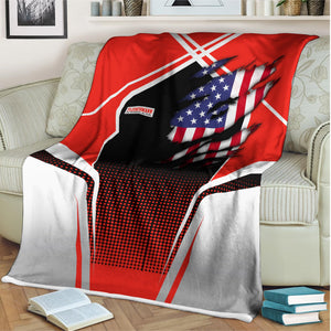 Railspirit Personalized Fleischmann And Western Railroad Blanket American Vintage All Over Printed Blanket