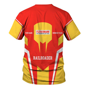 Railspirit Personalized Fleischmann And Western Railroad T-Shirt Custom Year Railroader Shirt Gift Idea For Train Lover