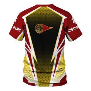 Railspirit Personalized Western Maryland Railway T-Shirt Lightning Graphic Style Shirt Gift Idea For Train Lover