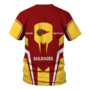 Railspirit Personalized Western Maryland Railway T-Shirt Custom Year Railroader Shirt Gift Idea For Train Lover