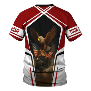 Railspirit Personalized Western Maryland Railway T Shirt American Eagle Vintage Train Shirt