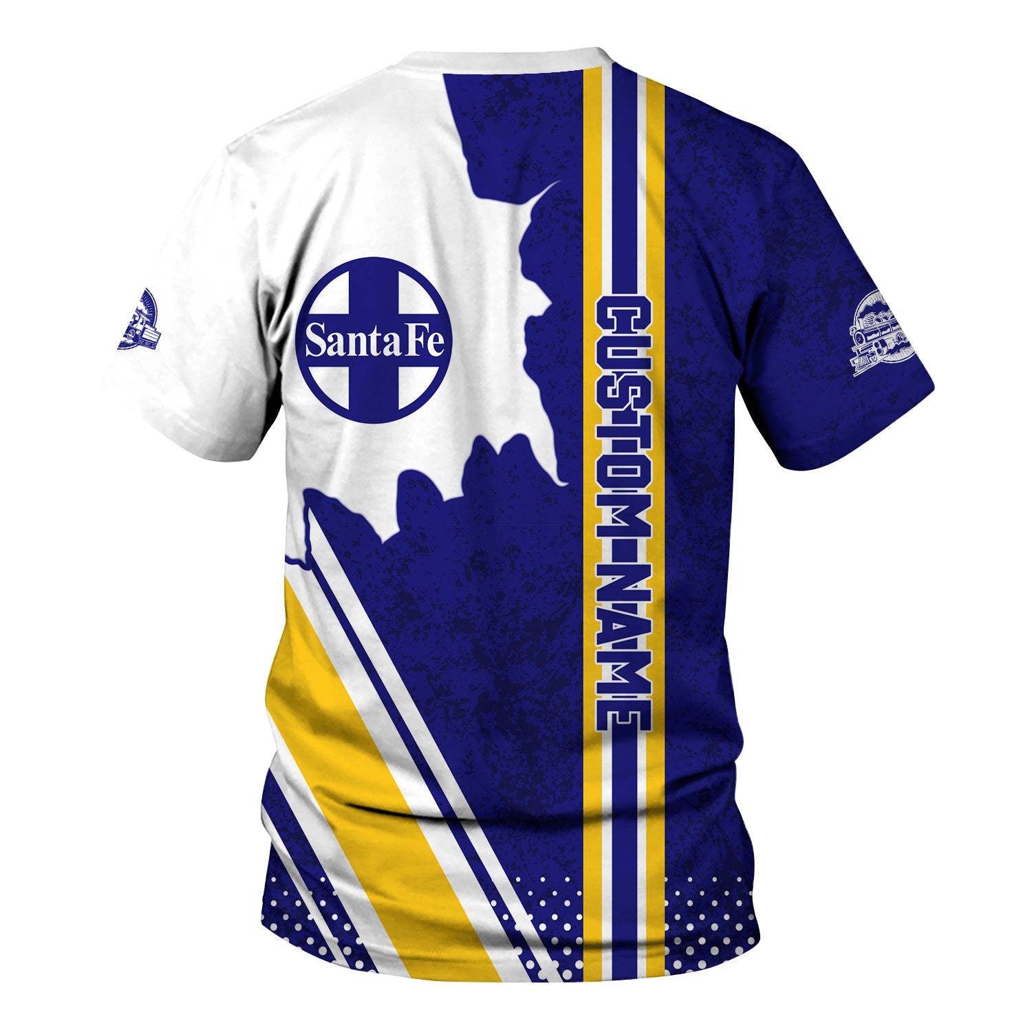 Railspirit Personalized Santa Fe Railway T-Shirt Atchison, Topeka and Santa Fe Railway All Over Printed Unisex Shirt