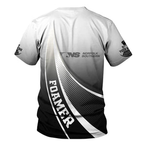 Railspirit Personalized Norfolk Southern Railway T-Shirt Railway-Themed Style Shirt Gift Idea For Trainspotter