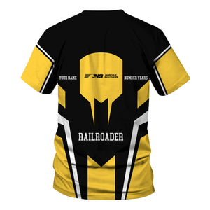 Railspirit Personalized Norfolk Southern Railway T-Shirt Custom Year Railroader Shirt Gift Idea For Train Lover