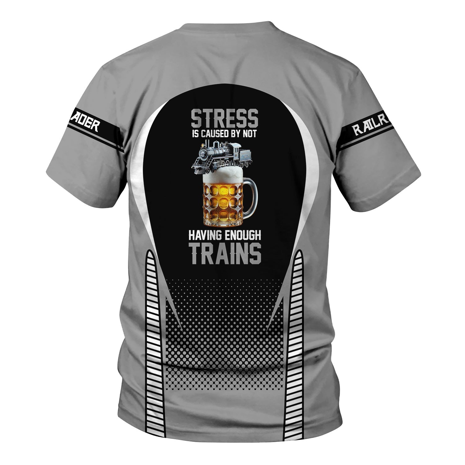 Railspirit Personalized Norfolk Southern Railway T Shirt Stress Is Caused By Not Having Enough Trains Shirt All Over Print