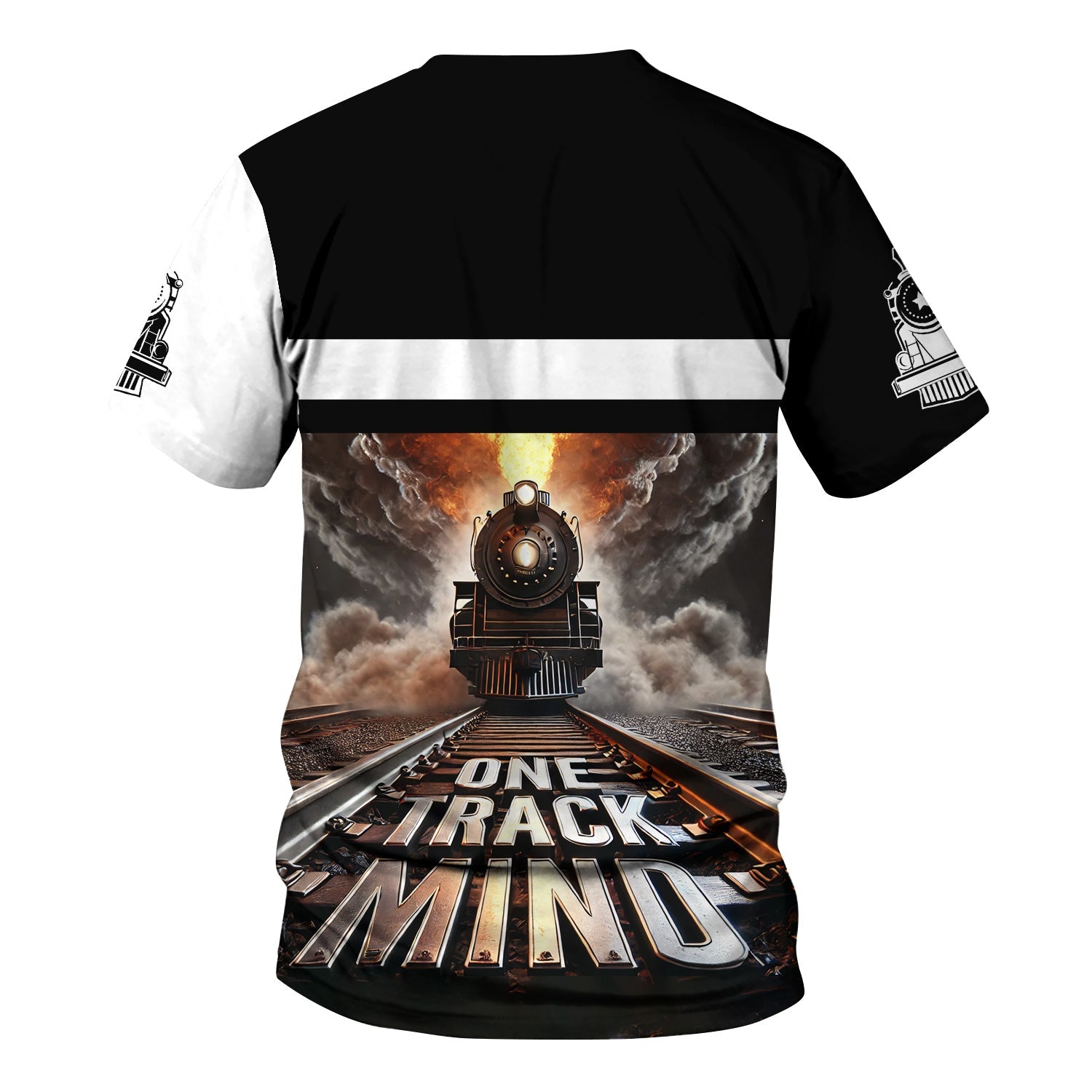 Railspirit Personalized Norfolk and Western Railway T Shirt One Track Mind N&W Train Printed Shirt