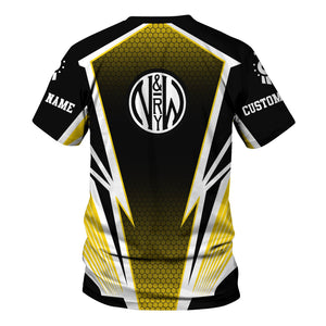 Railspirit Personalized Norfolk and Western Railway T-Shirt Lightning Graphic Style N&W Shirt Gift Idea For Train Lover