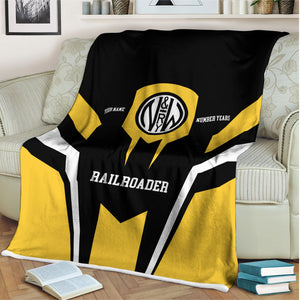 Railspirit Personalized Norfolk and Western Railway Blanket Custom Year Railroader N&W Gift Idea For Train Lover