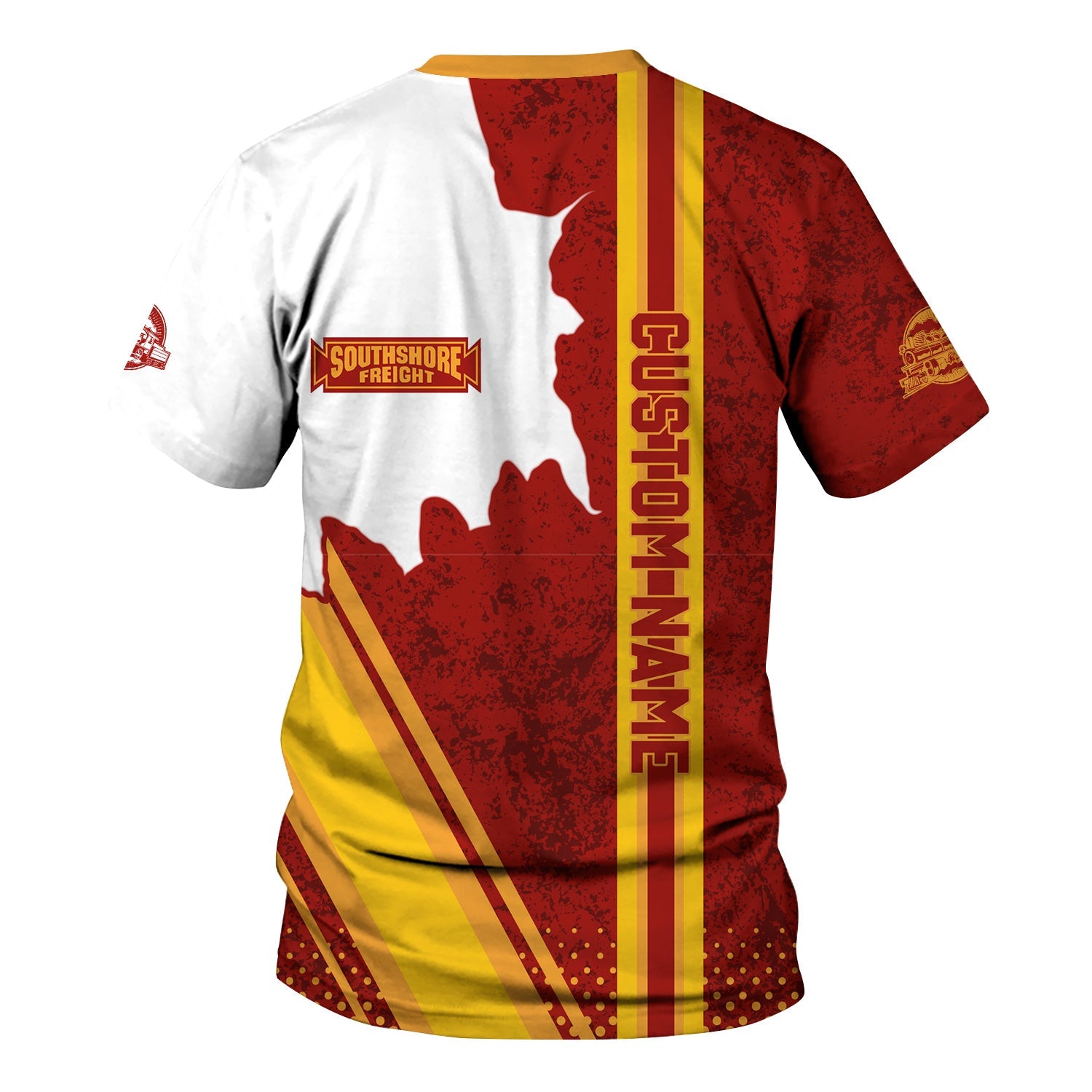 Railspirit Personalized Chicago South Shore and South Bend Railroad T-Shirt All Over Printed Unisex Shirt