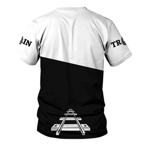 Railspirit Personalized Norfolk and Western Railway T Shirt One Track Mind Unisex Train Shirt Gift Idea For Train Lover