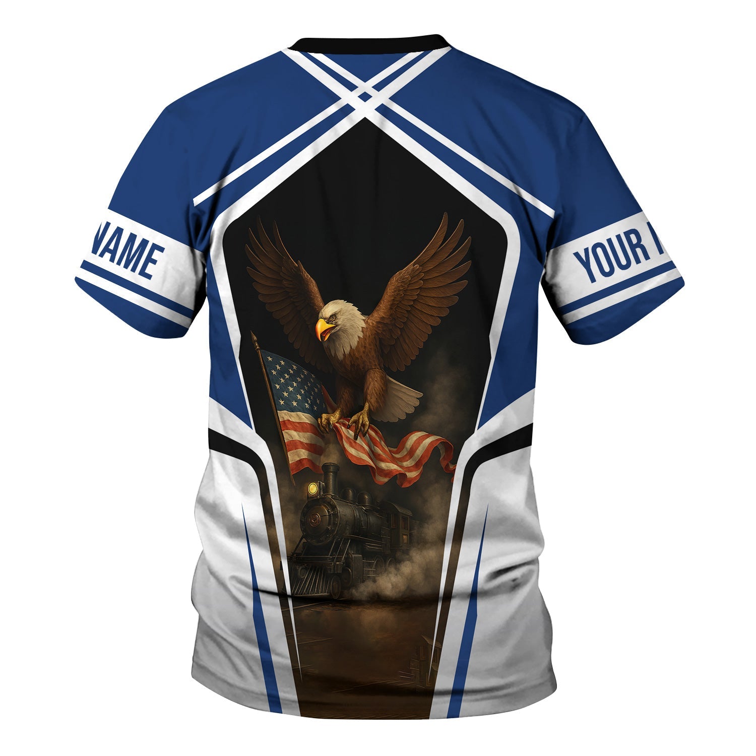 Railspirit Personalized Duluth, Winnipeg and Pacific Railway T Shirt American Eagle Vintage Train Shirt