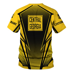 Railspirit Personalized Central of Georgia Railway T-Shirt Lightning Graphic Style Shirt Gift Idea For Train Lover