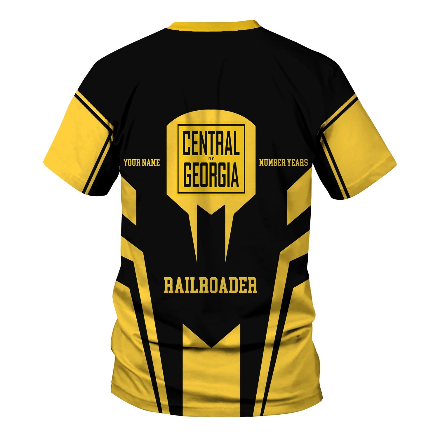 Railspirit Personalized Central of Georgia Railway T-Shirt Custom Year Railroader Shirt Gift Idea For Train Lover