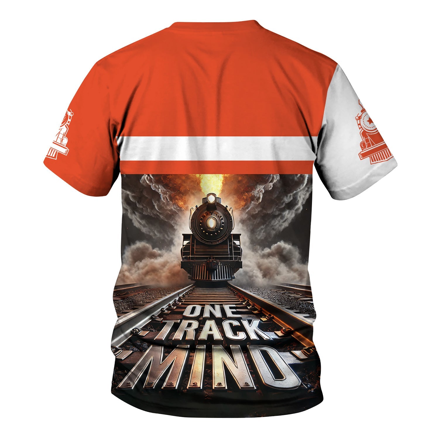 Railspirit Personalized Texas and Pacific Railway T Shirt One Track Mind Train Printed Shirt