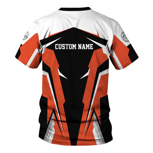 Railspirit Personalized Texas and Pacific Railway T Shirt Strong Line Style Train Unisex Shirt All Over Print