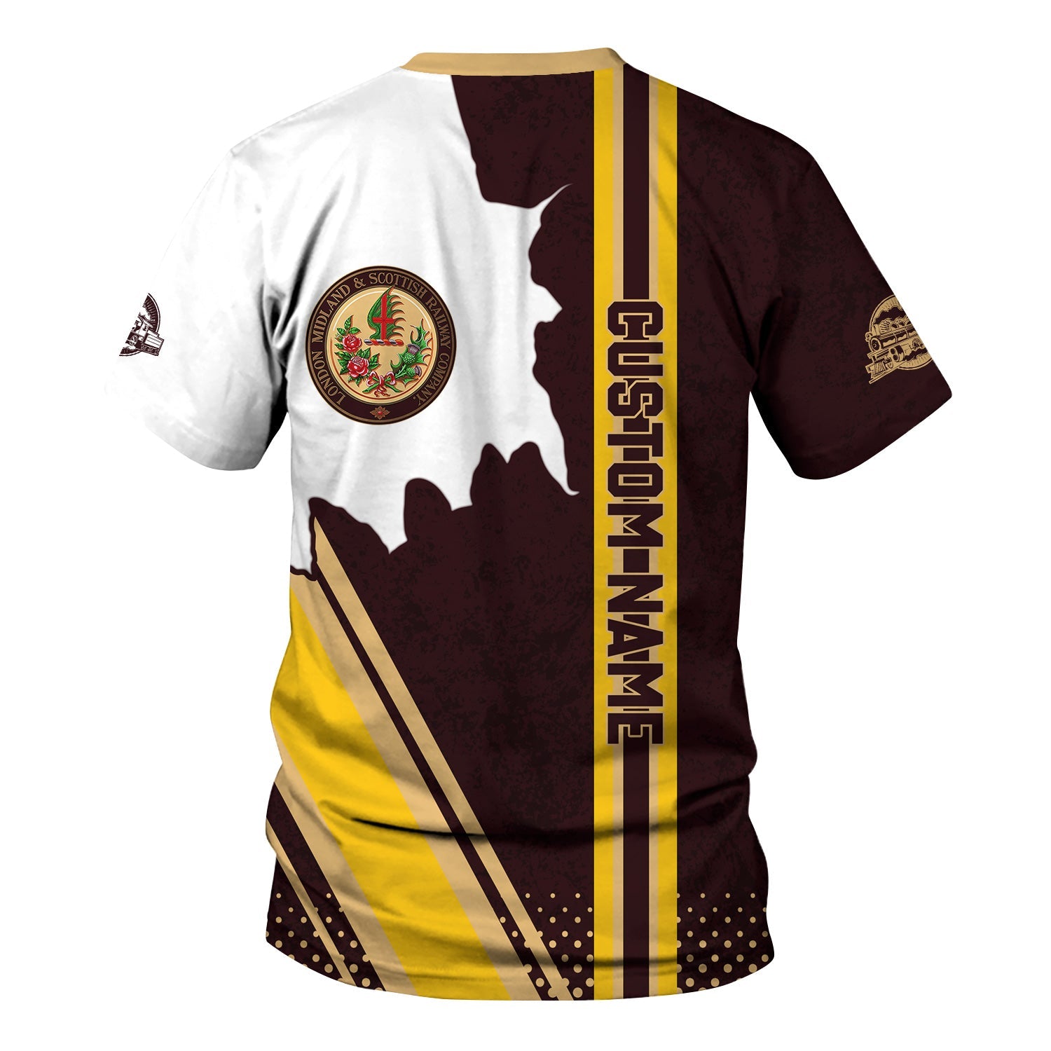 Railspirit Personalized London, Midland and Scottish Railway T-Shirt All Over Printed Unisex Shirt