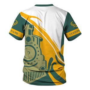 Railspirit Personalized Southern Railway U.S T-Shirt Flame-Inspired Style SOU Shirt Gift Idea For Train Lovers