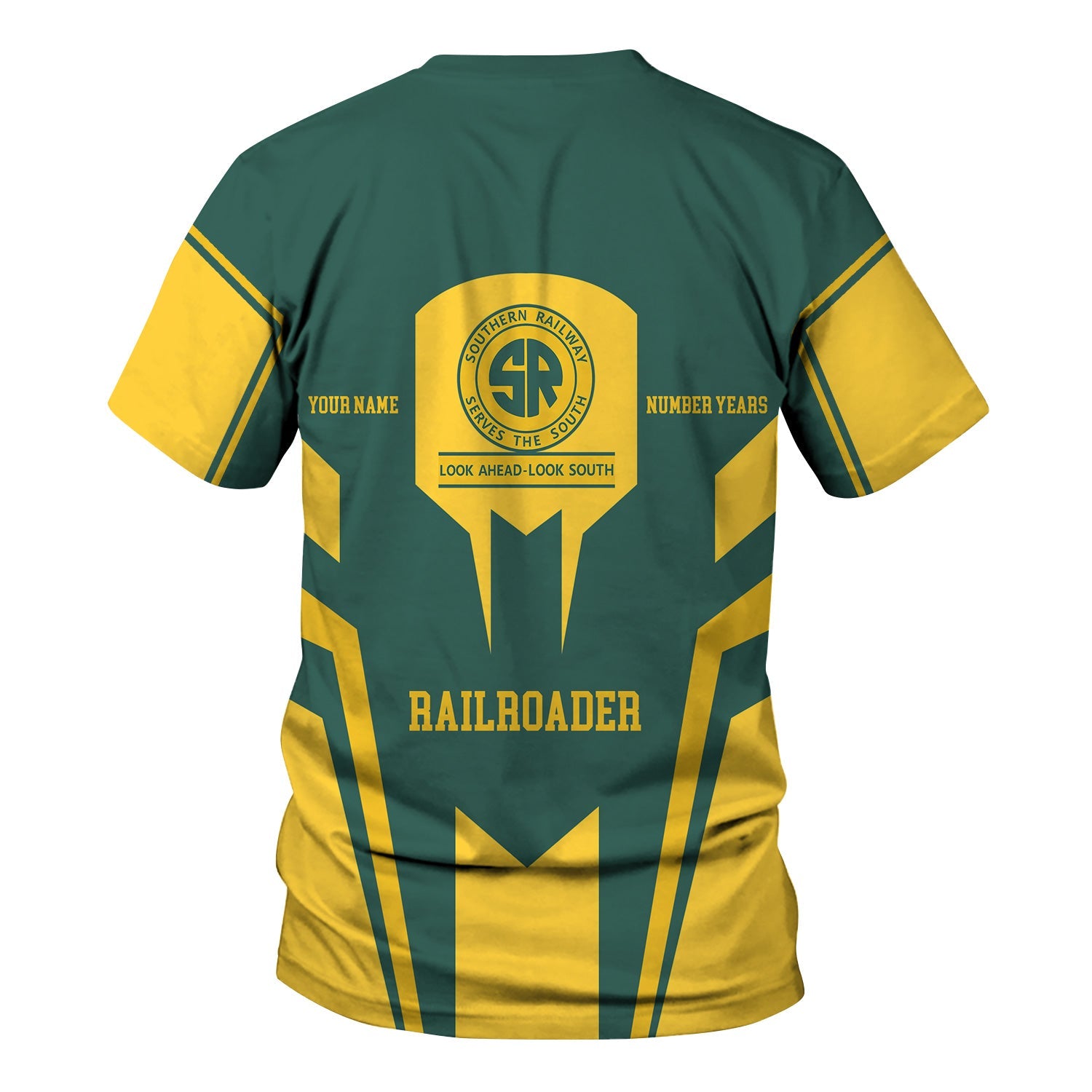 Railspirit Personalized Southern Railway U.S T-Shirt Custom Year Railroader SOU Shirt Gift Idea For Train Lover