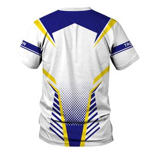 Railspirit Personalized Santa Fe Railway T Shirt Unisex Atchison, Topeka and Santa Fe Railway Train Shirt All Over Print