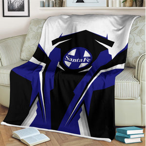 Railspirit Personalized Santa Fe Railway Blanket Atchison, Topeka and Santa Fe Railway Strong Line Train Blanket Gift Idea For Train Lover
