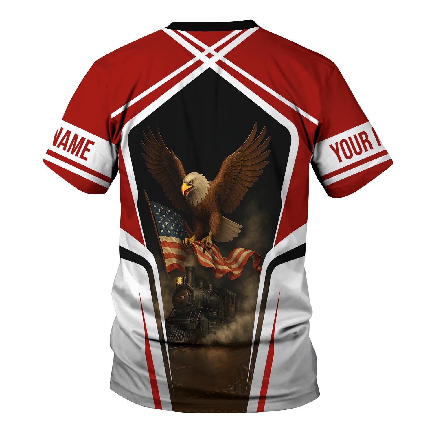 Railspirit Personalized Chicago South Shore and South Bend Railroad T Shirt American Eagle Vintage Train Shirt