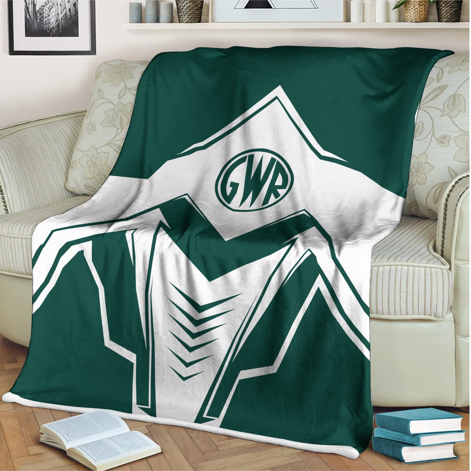 Railspirit Great Western Railway Blanket Railway Trainspotter Style Blanket Gift Idea For Foamers