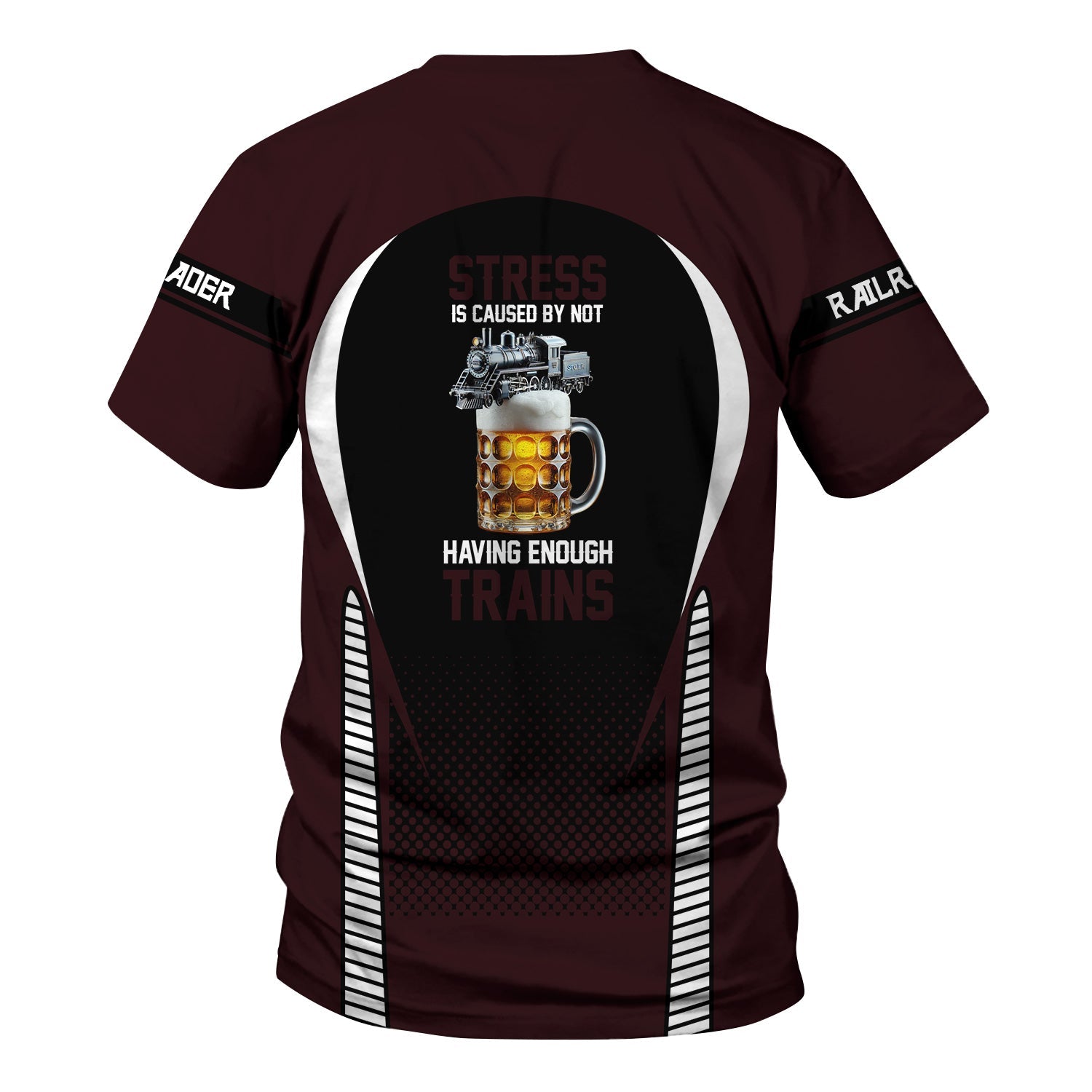 Railspirit Personalized London, Midland and Scottish Railway T Shirt Stress Is Caused By Not Having Enough Trains Shirt All Over Print