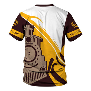 Railspirit Personalized London, Midland and Scottish Railway T-Shirt Flame-Inspired Style Shirt Gift Idea For Train Lovers