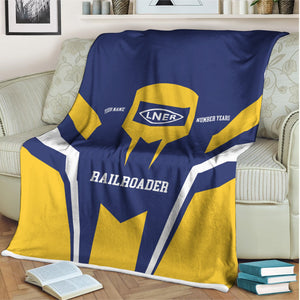 Railspirit Personalized London and North Eastern Railway Blanket Custom Year Railroader Gift Idea For Train Lover