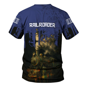 Railspirit Personalized London and North Eastern Railway T-Shirt Vintage Train Art Style Shirt For Locomotive Fans