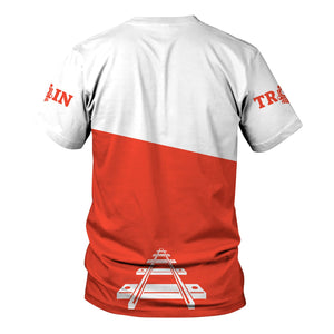 Railspirit Personalized British Railway T Shirt One Track Mind Unisex Train Shirt Gift Idea For Train Lover