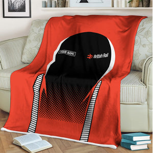 Railspirit Personalized Bristish Railway Blanket Train Blanket Gift Idea For Train Lover