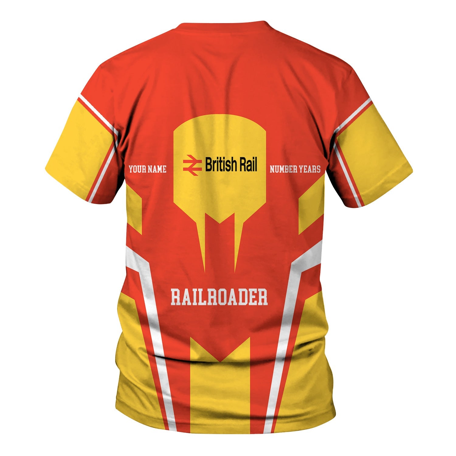 Railspirit Personalized British Railway T-Shirt Custom Year Railroader Shirt Gift Idea For Train Lover