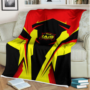 Railspirit Personalized Iowa Interstate Railroad Blanket IAIS Strong Line Train Blanket Gift Idea For Train Lover