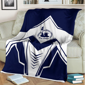 Railspirit Jersey Central Railroad Blanket Railway Trainspotter Style Blanket Gift Idea For Foamers