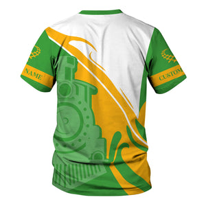 Railspirit Personalized Virginia & Truckee Railroad T-Shirt Flame-Inspired Style Shirt Gift Idea For Train Lovers