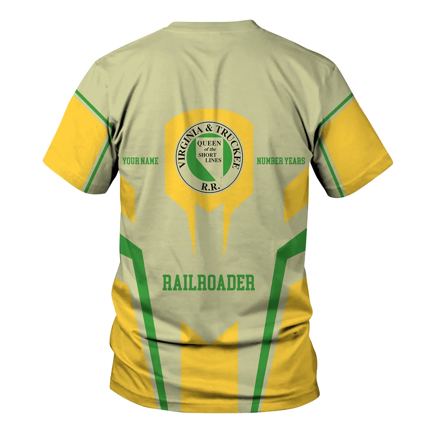 Railspirit Personalized Virginia & Truckee Railroad T-Shirt Custom Year Railroader Shirt Gift Idea For Train Lover