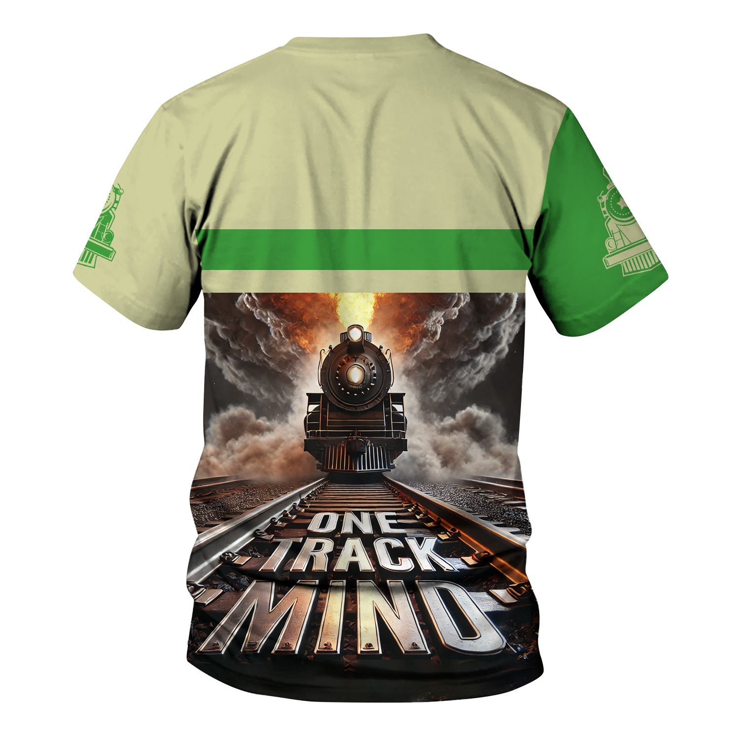 Railspirit Personalized Virginia & Truckee Railroad T Shirt One Track Mind Train Printed Shirt