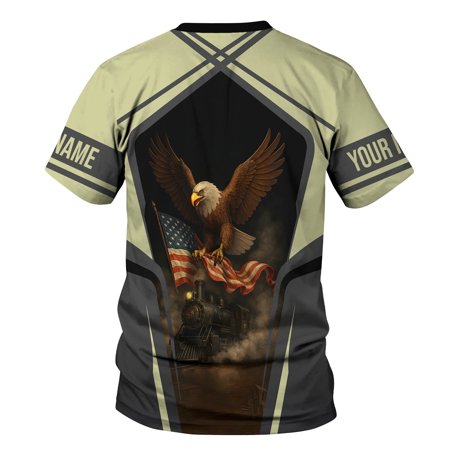 Railspirit Personalized Virginia & Truckee Railroad T Shirt American Eagle Vintage Train Shirt