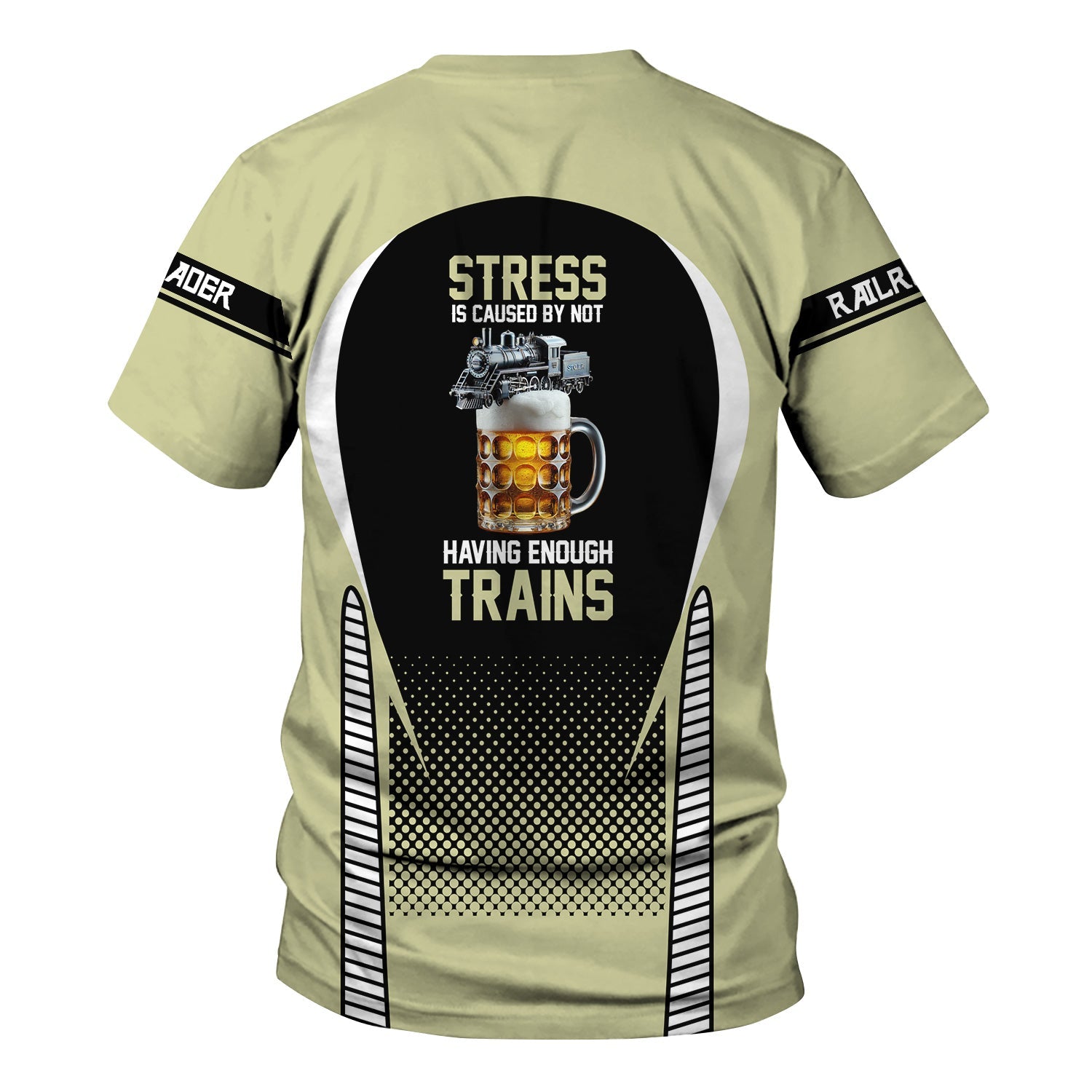 Railspirit Personalized Virginia & Truckee Railroad T Shirt Stress Is Caused By Not Having Enough Trains Shirt All Over Print