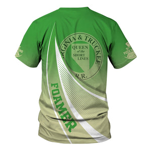 Railspirit Personalized Virginia & Truckee Railroad T-Shirt Railway-Themed Style Shirt Gift Idea For Trainspotter