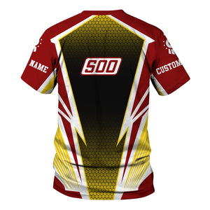 Railspirit Personalized Soo Line Railroad T-Shirt Lightning Graphic Style Shirt Gift Idea For Train Lover